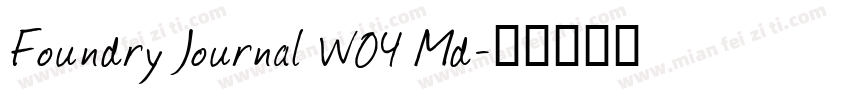 Foundry Journal W04 Md字体转换